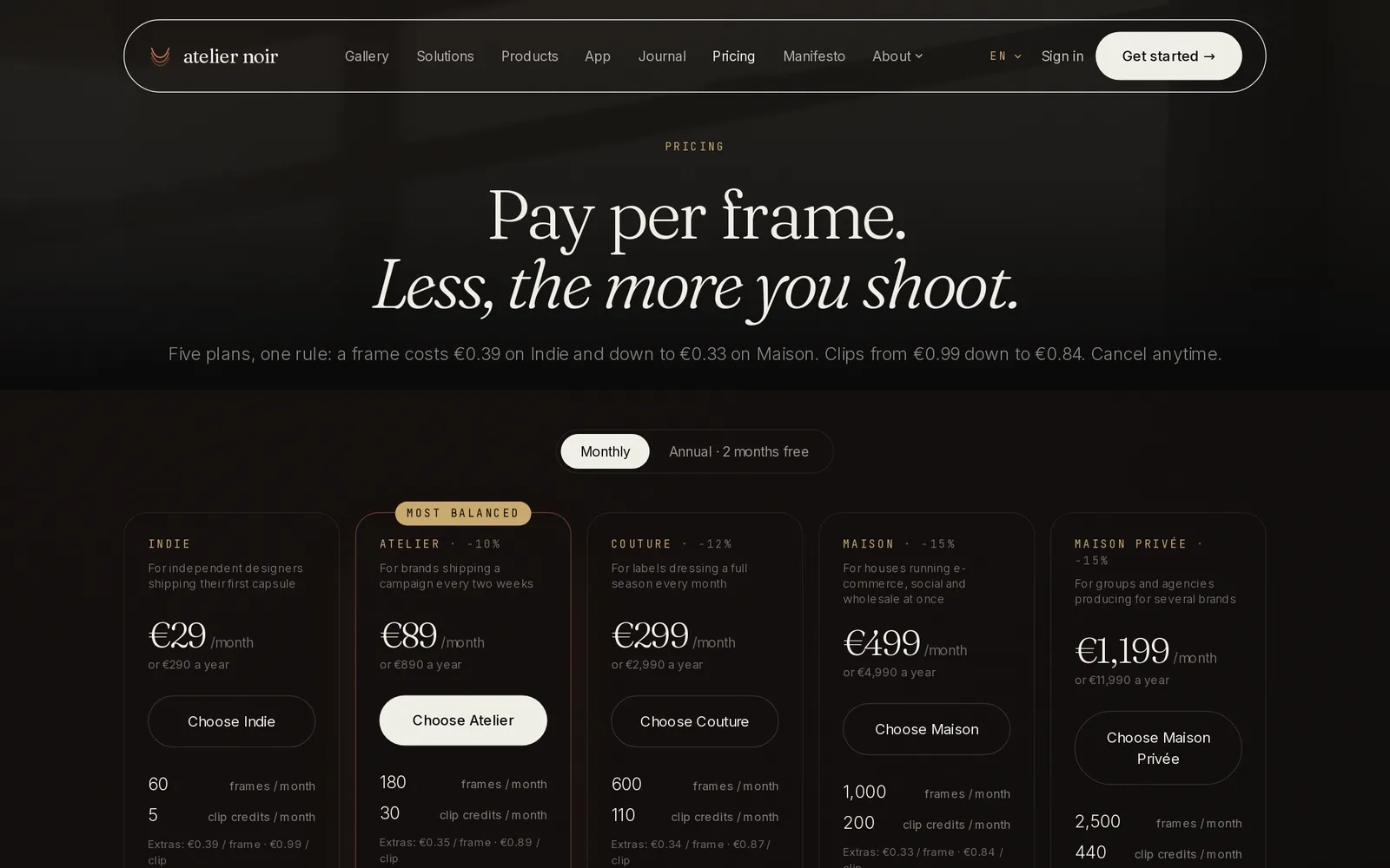 Plans and pricing, paid by card, App Store and Google Play